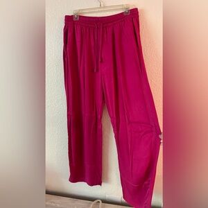 Zara Hot Pink Wide Leg pants